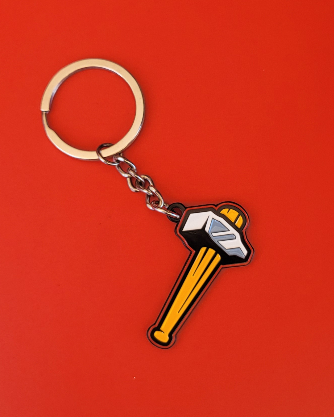 Hamilton Cardinals Hammer Logo Keychain
