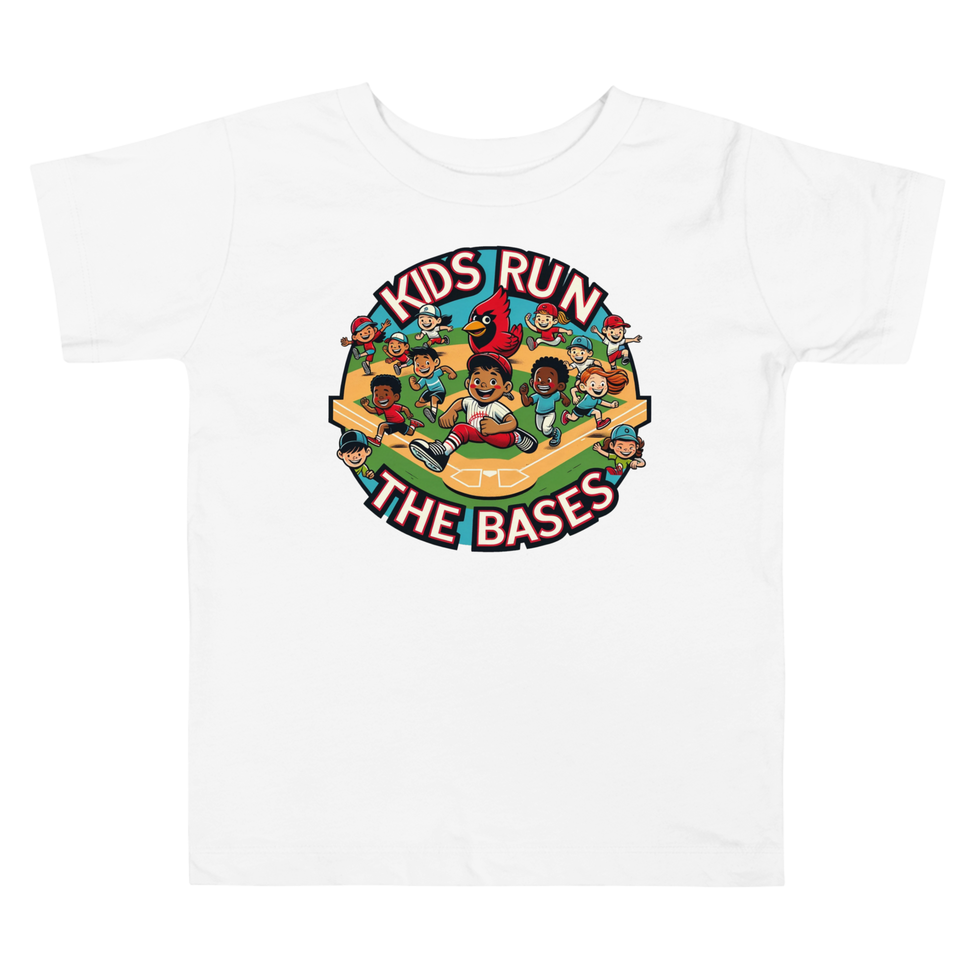 Toddler Kids Run the Bases Shirt