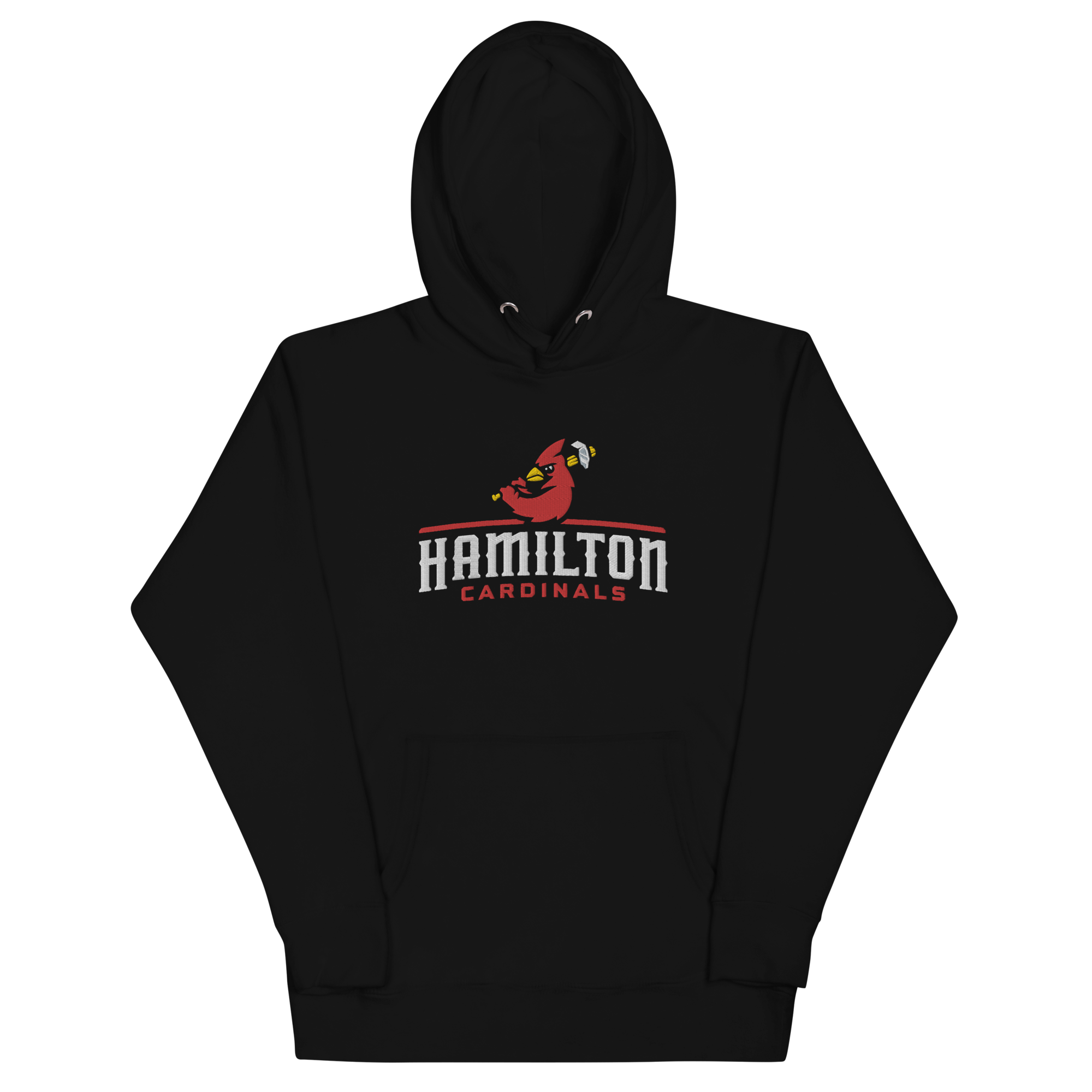 Hamilton Cardinals Embroidered Script Hoodie