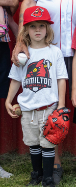 Youth Hamilton Cardinals Primary Logo Shirt