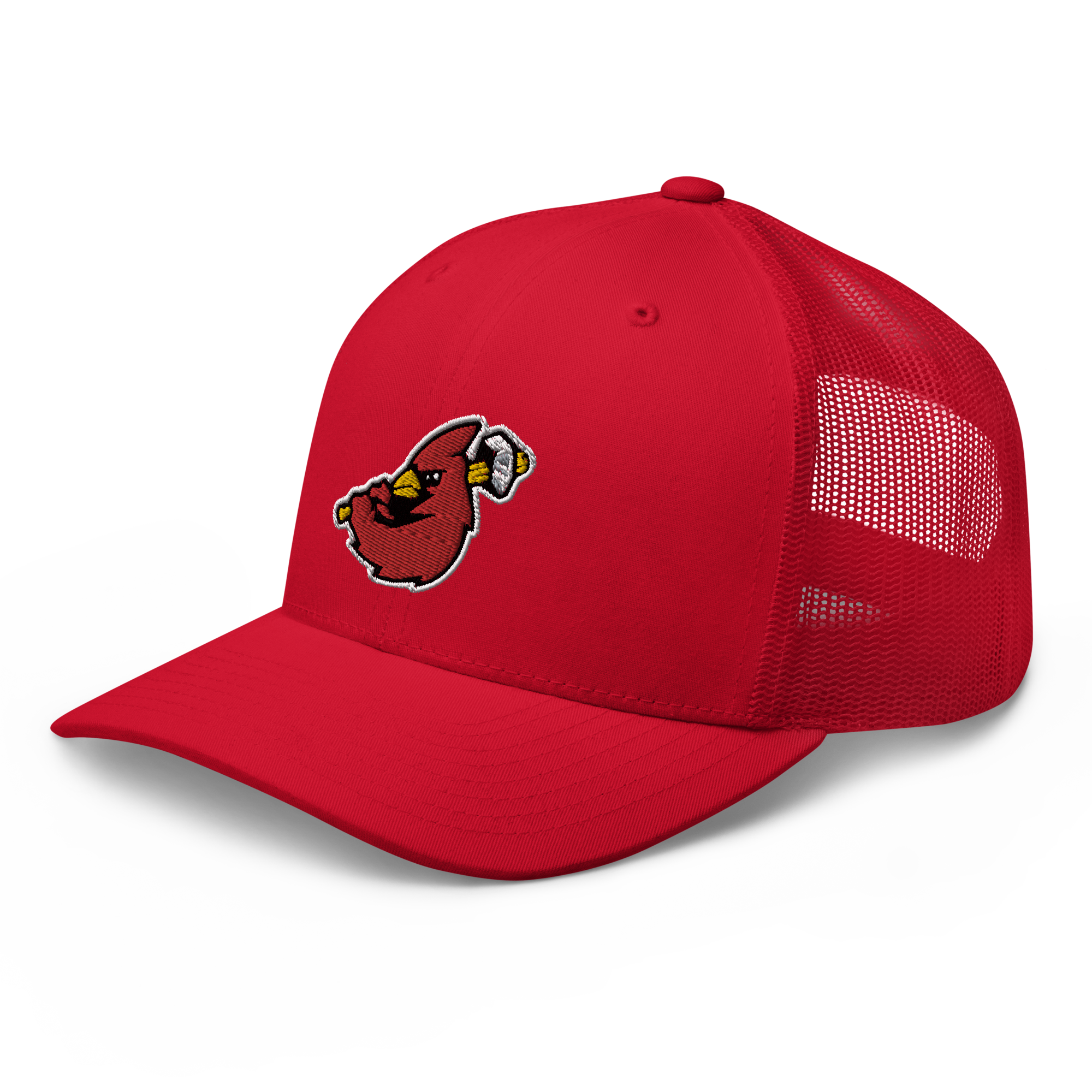 Hamilton Cardinals Bird Logo Red Mesh Snapback Cap